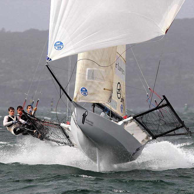 Trent, David and Michael are airborne in a recent JJ Giltinan Championship Race © Frank Quealey